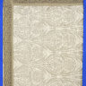 Салфетка темно-серая с узорами с темно-серым кружевом и кружевной отделкой арт. 7нхп-755м, 115х65