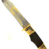 Нож сувенирный "Тайга" ножны из кожи, Златоуст