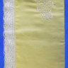 Скатерть квадратная желтая со светлым кружевом арт. 1с-967, 150х150