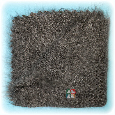 Оренбургский пуховый платок ручной работы плотной вязки, арт. ПП0025, 120х120