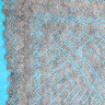 Оренбургский пуховый платок серый, арт. П2-125-03