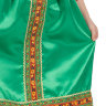 Русский народный костюм "Василиса" детский зеленый атласный сарафан и блузка 1-6 лет