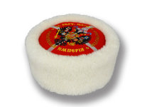 Кубанка из натуральной белой овчины (герб Российской Империи)