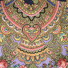 Шерстяной Павлопосадский платок "Душевный разговор", 125*125 см, арт. 1113-14